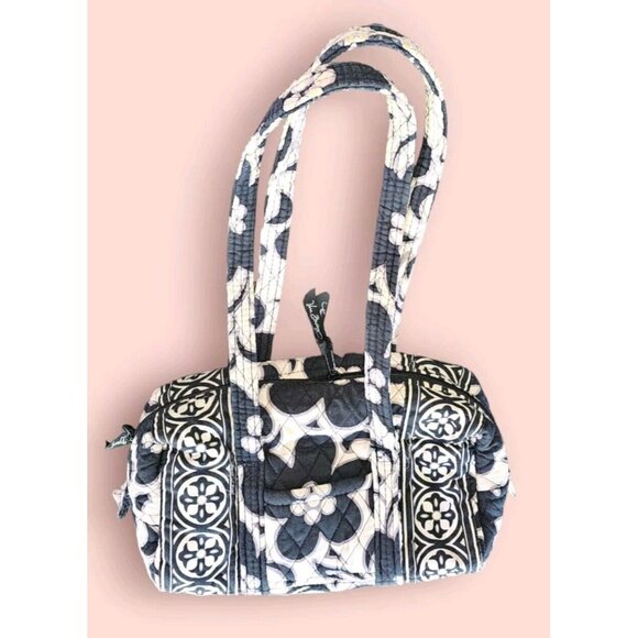 Vera Bradley Night & Day Retired Pattern Small Duffle Bag lots of pockets Purse - Picture 1 of 14